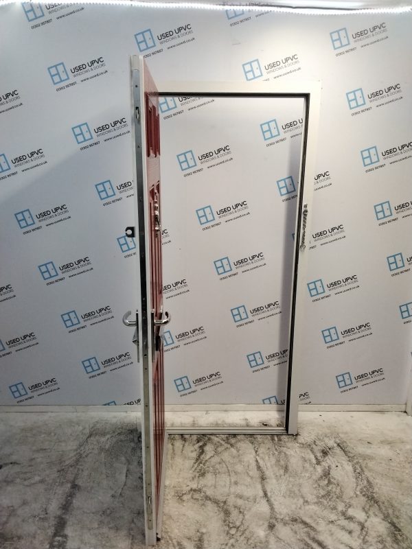 Used Red Composite Front Door 900mm x 1965mm 0658 - Image 3