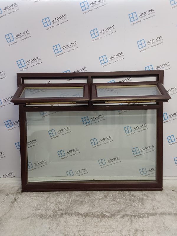 Used Rosewood Upvc Window 1830mm x 1530mm LW0032 - Image 3