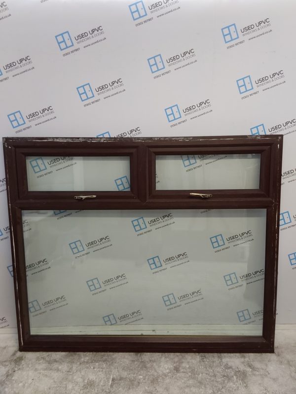 Used Rosewood Upvc Window 1830mm x 1530mm LW0032 - Image 2