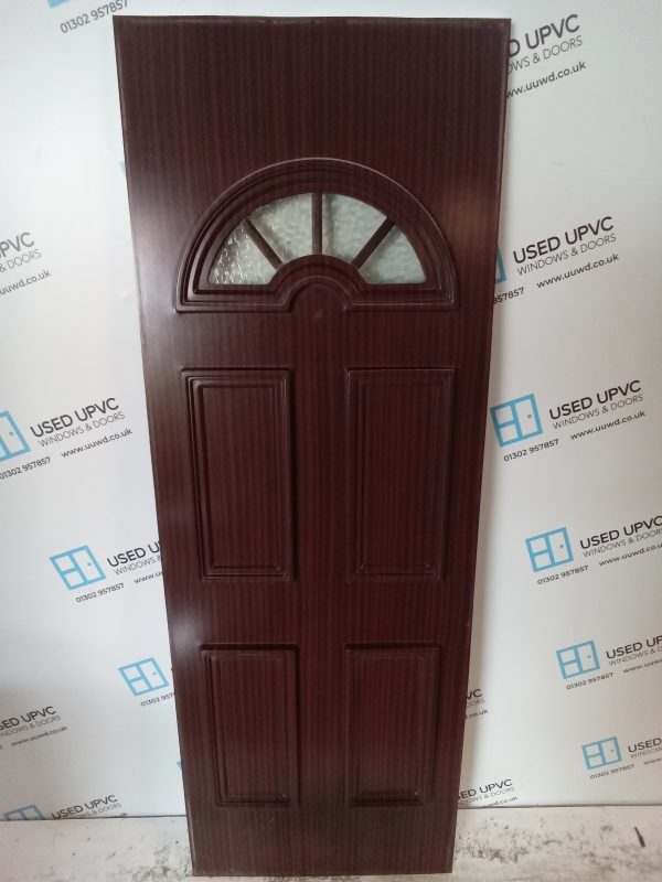 Used Woodgrain Upvc Back Door Panel 630mm x 1810mm UDP0027 - Image 2