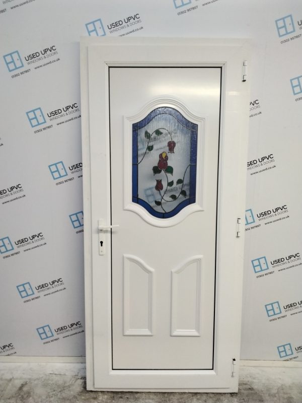 Used White Upvc Back Door 930mm x 2070mm 0734 - Image 2