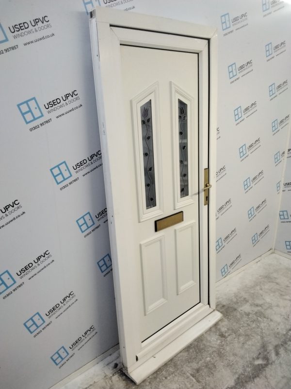 Used White Upvc Front Door 895mm x 2085mm 0735 - Image 6