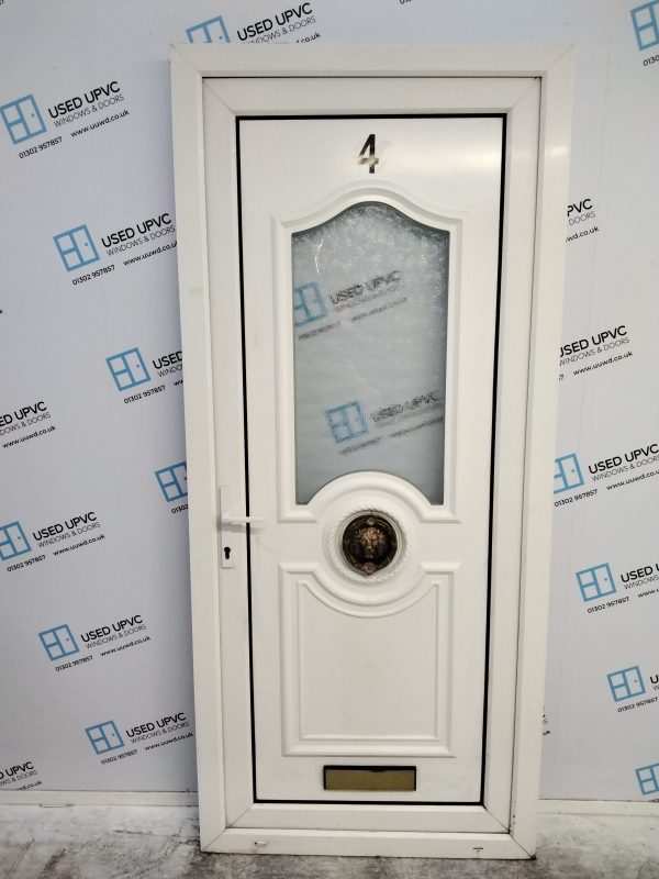 Used White Upvc Front Door 925mm x 2085mm 0741