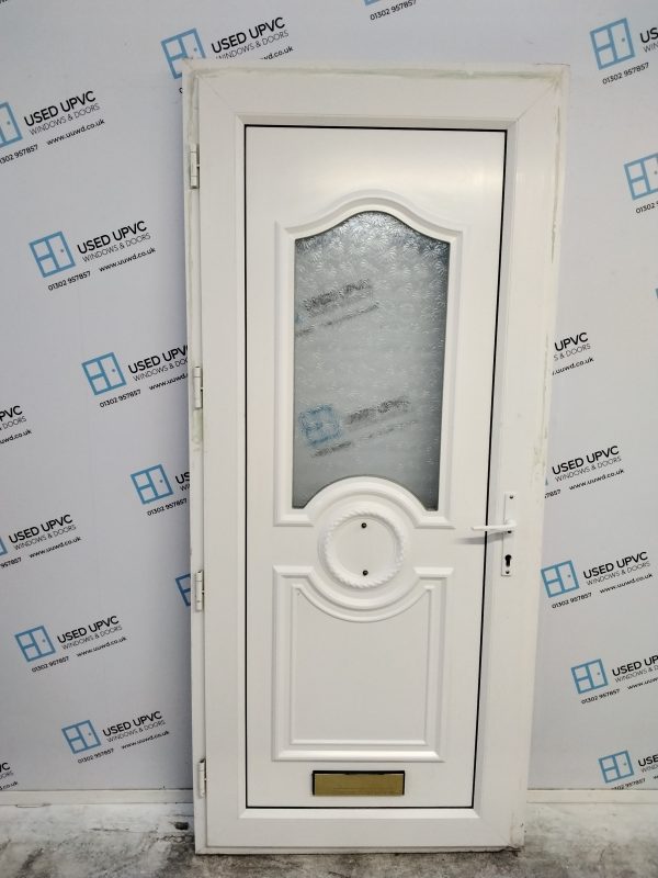 Used White Upvc Front Door 925mm x 2085mm 0741 - Image 2