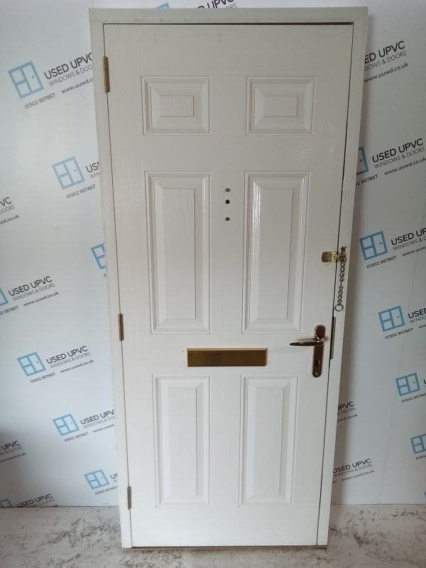 Used White Composite Front Door 880mm x 2060mm 0754 - Image 8