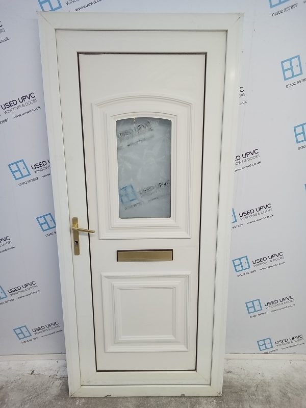 Used White Upvc Front Door 915mm x 2060mm 0710