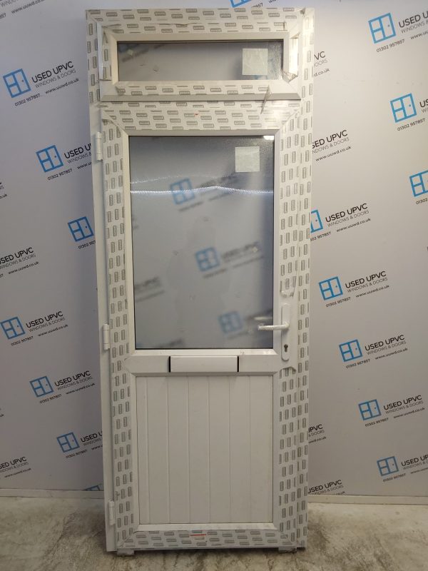 Brand New White Upvc Front Door And Toplight (onwards opening) 900mm x 2295mm ND14