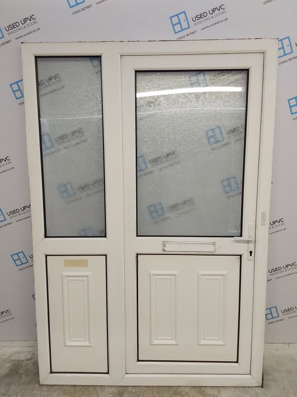 Used White Upvc Front Door And Side 1410mm x 2060mm DS044