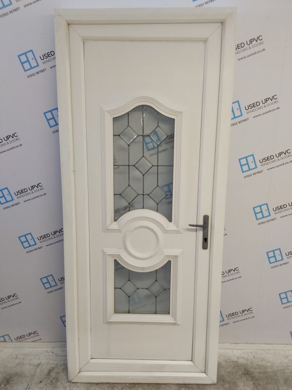 Used White Upvc Back Door 940mm x 2190mm 0138