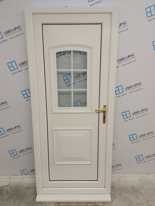 Used White Upvc Back Door 875mm x 2050mm C6013