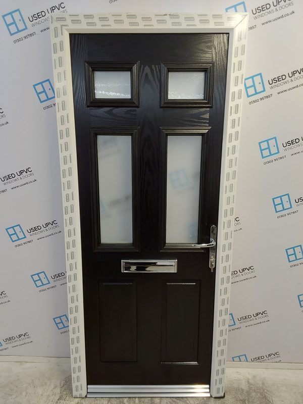 Brand New Black Composite Front Door 900mm x 2070mm ND67