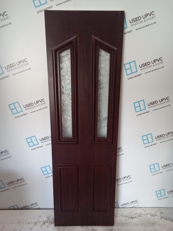 Used Rosewood Upvc Back Door Panel 560mm x 1815mm x 24mm UDP0036 - Image 2