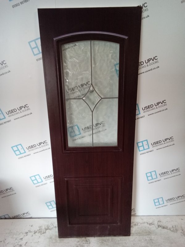 Used Rosewood Upvc Back Door Panel 645mm x 1795mm x 24mm UDP0031