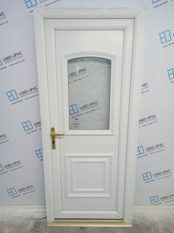 Used White Upvc Back Door 895mm x 2030mm C6039