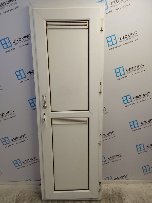 Used White Upvc Back Door 690mm x 2090mm C6053