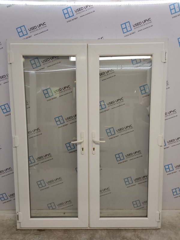 Used White Upvc French Doors 1600mm x 2035mm EA6