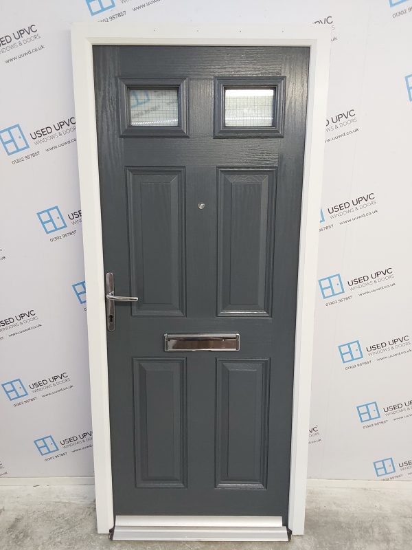 Used Anthracite Grey Composite Front Door 895mm x 2030mm C1045