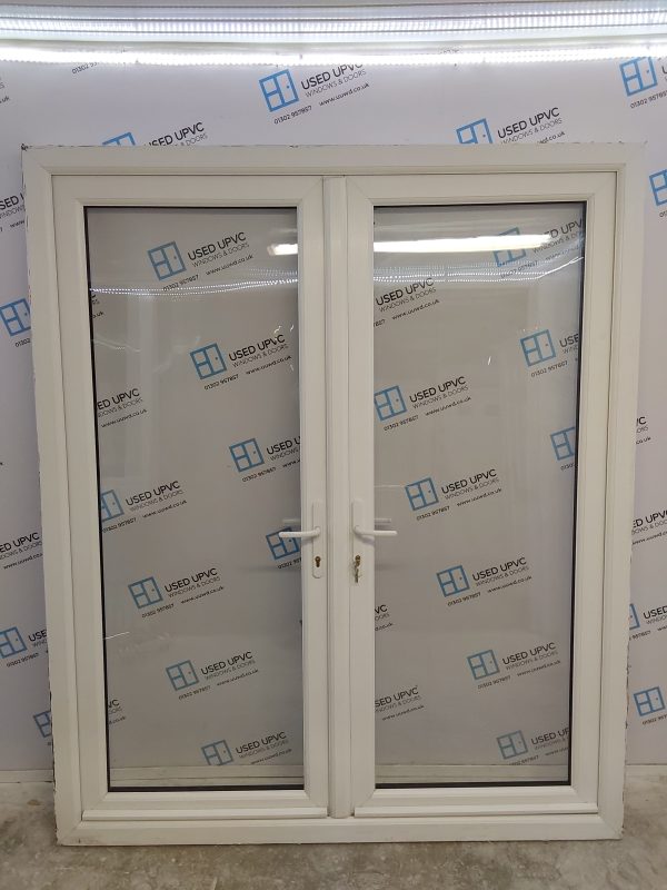 Used White Upvc French Doors 1790mm x 2130mm EA5