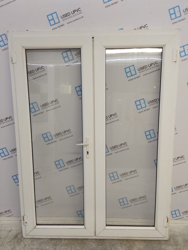 Used White Upvc French Doors 1490mm x 2015mm EA19