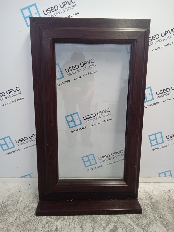Used Rosewood Upvc Window 635mm x 1095mm W0091