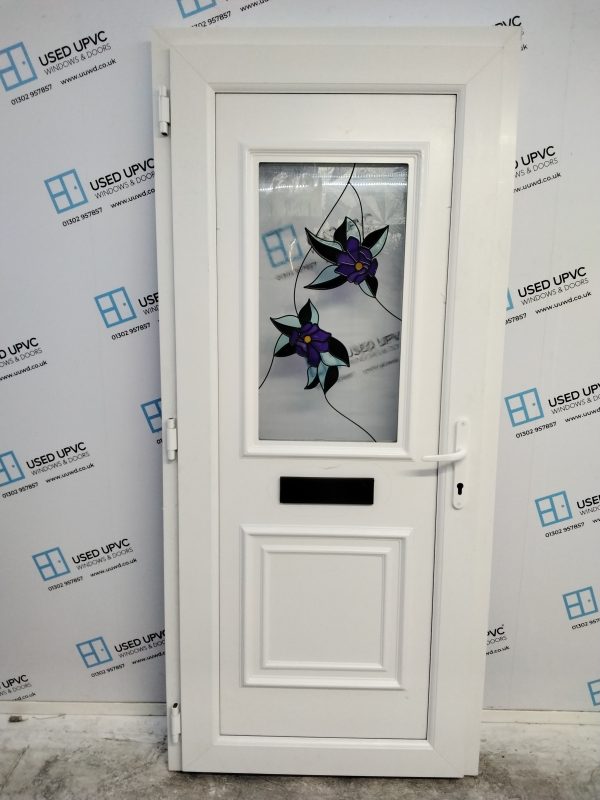 Brand New White Upvc Outward Opening Ex Display Front Door 905mm x 2020mm ND50