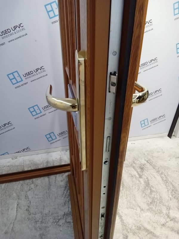 Used Oak Upvc Front Door And Side 1360mm x 2050mm DS038 - Image 5