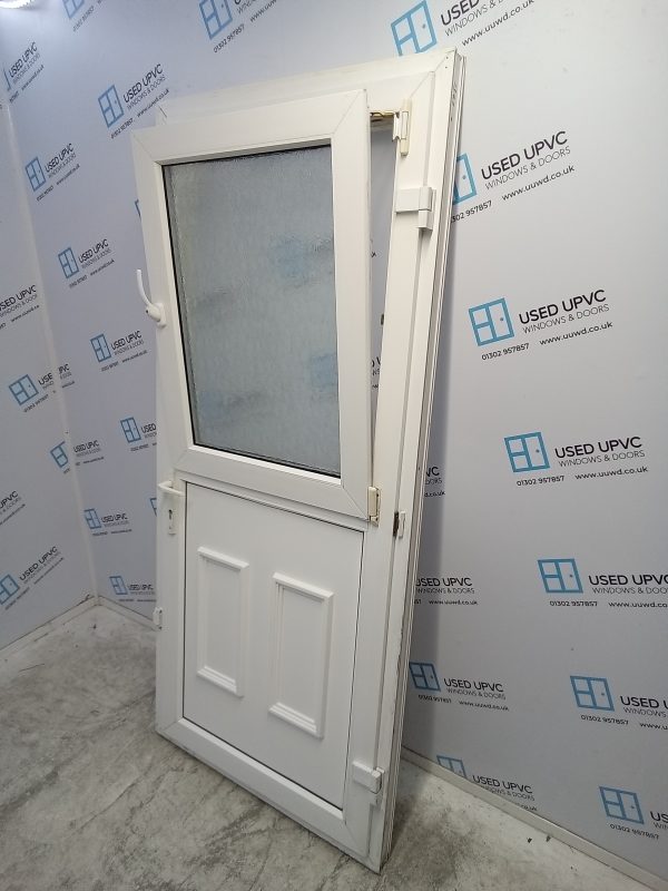 Used White Upvc Stable Back Door 910mm x 2040mm 0241 - Image 7