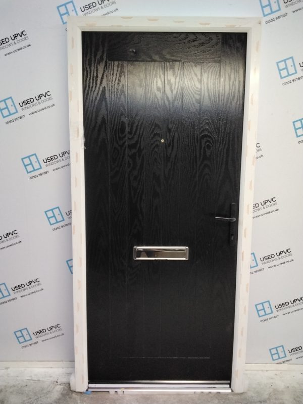 Brand New Black Composite Front Door 985mm x 2060mm ND59