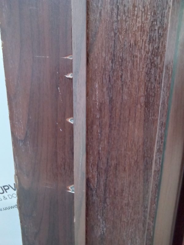 Used Rosewood Upvc Back Door 870mm x 2040mm 0158 - Image 4