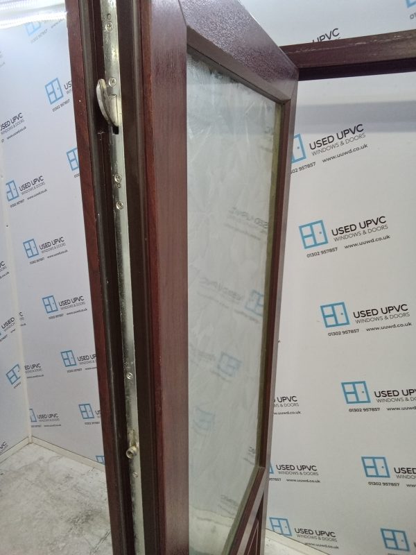 Used Rosewood Upvc Back Door 870mm x 2040mm 0158 - Image 5