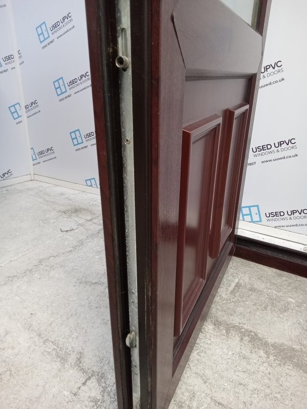 Used Rosewood Upvc Back Door 870mm x 2040mm 0158 - Image 7