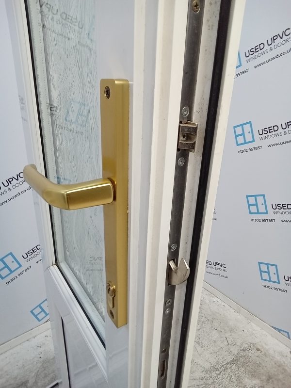 Used White Upvc French Doors 1100mm x 2030mm EA15 - Image 6