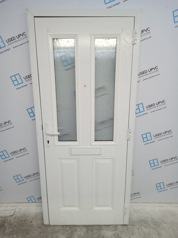 Used White Composite Front Door 905mm x 2045mm 0731 - Image 2