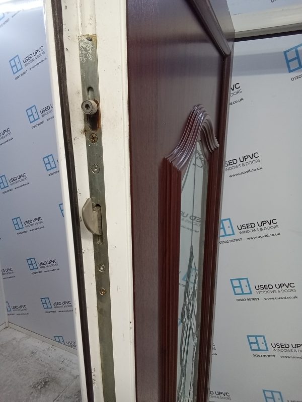 Used Rosewood Upvc Front Door 950mm x 2060mm 0144 - Image 8