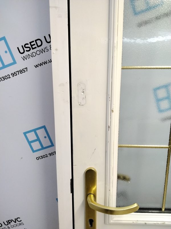 Used Brown Composite Back Door 895mm x 2065mm 0821 - Image 8