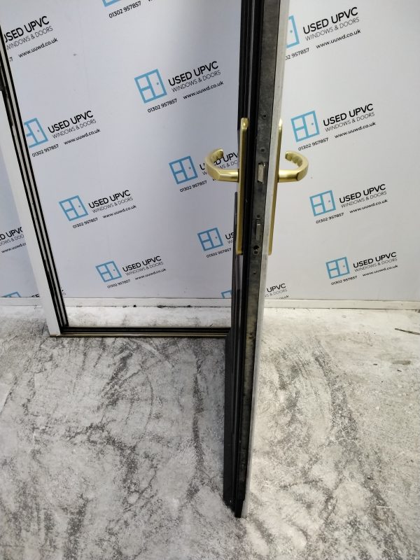 Used Brown Composite Back Door 895mm x 2065mm 0821 - Image 5
