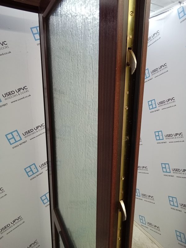 Used Woodgrain Upvc Front Door 900mm x 2250mm 0702 - Image 4