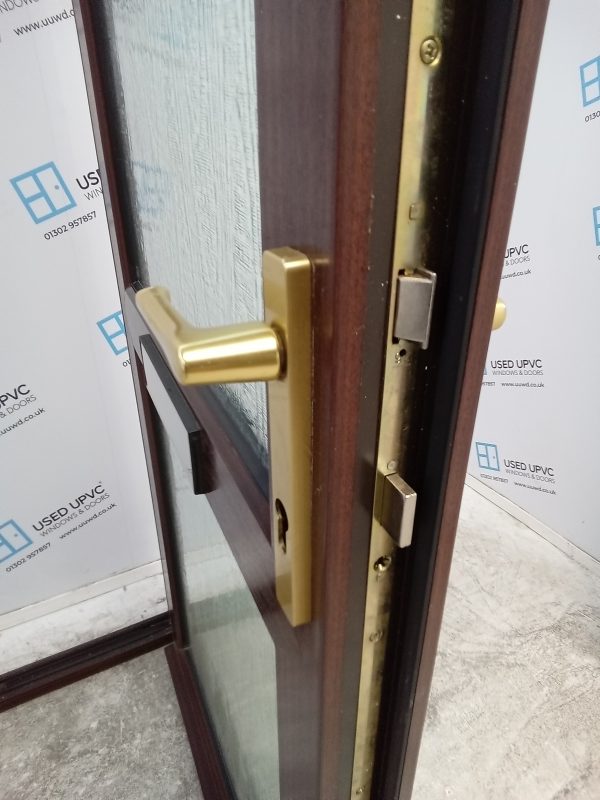 Used Woodgrain Upvc Front Door 900mm x 2250mm 0702 - Image 5