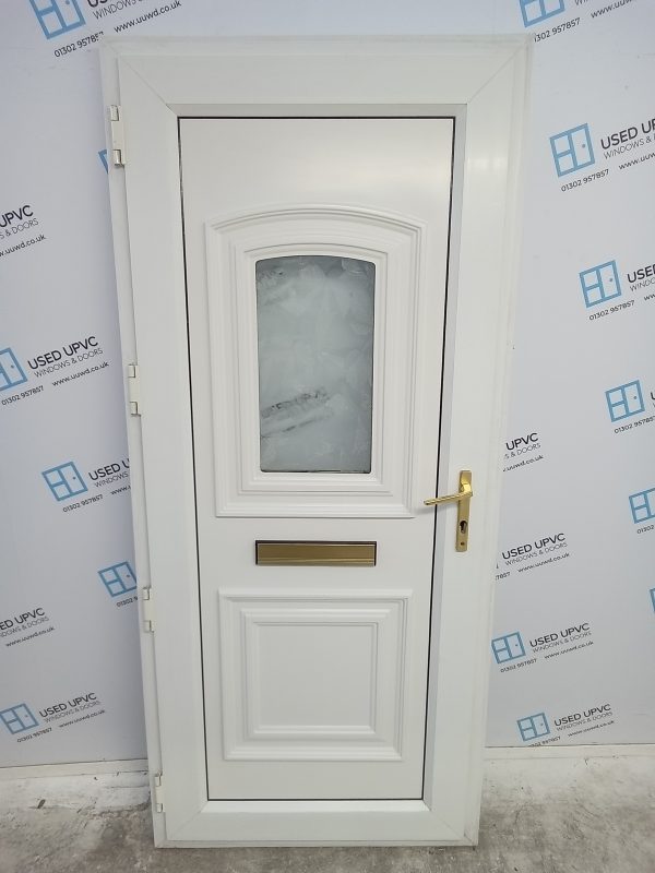 Used White Upvc Front Door 915mm x 2060mm 0710 - Image 2