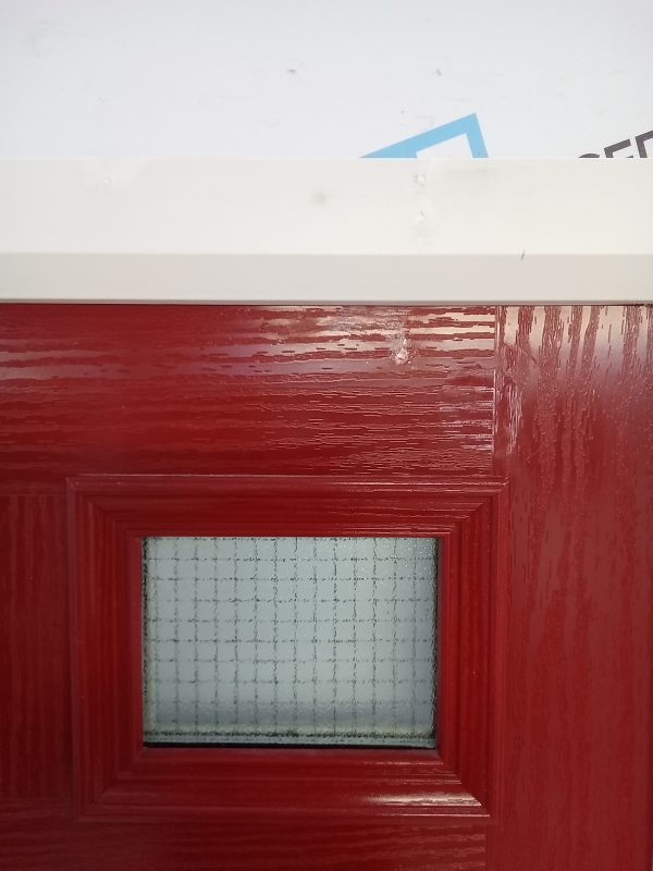 Used Red Composite Front Door 910mm x 2000mm 0766 - Image 5