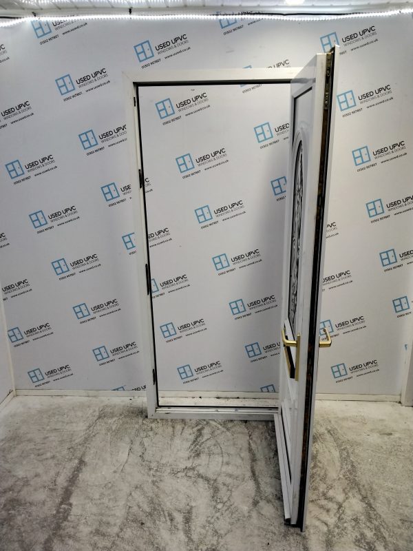 Used White Upvc Front Door 915mm x 2050mm 0260 - Image 3