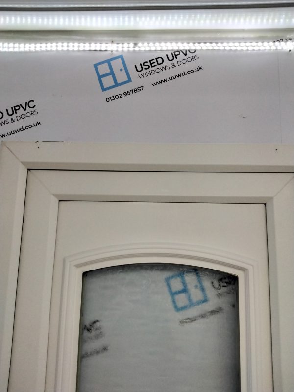 Used White Upvc Front Door 840mm x 2045mm (Reduce To 820mm x 2045mm) 0174 - Image 6