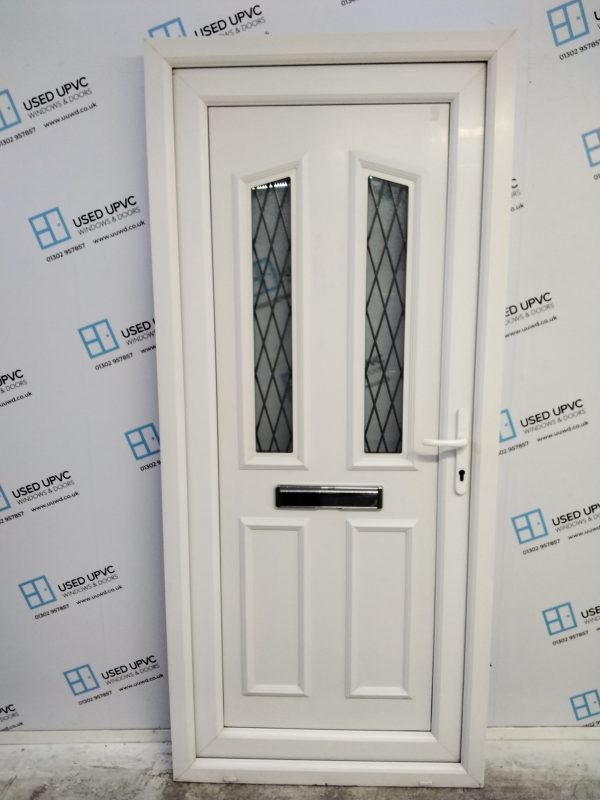 Used White Upvc Front Door 930mm x 2090mm 0598