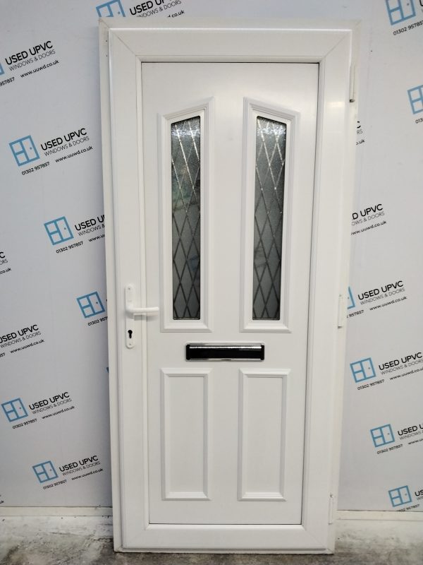 Used White Upvc Front Door 930mm x 2090mm 0598 - Image 2