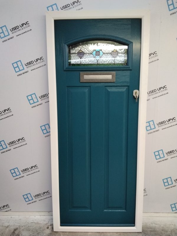 Brand New Ex Display Peacock Blue Composite Front Door 890mm x 2090mm ND68