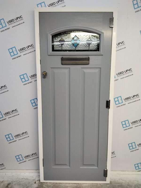 Brand New Ex Display Peacock Blue Composite Front Door 890mm x 2090mm ND68 - Image 2