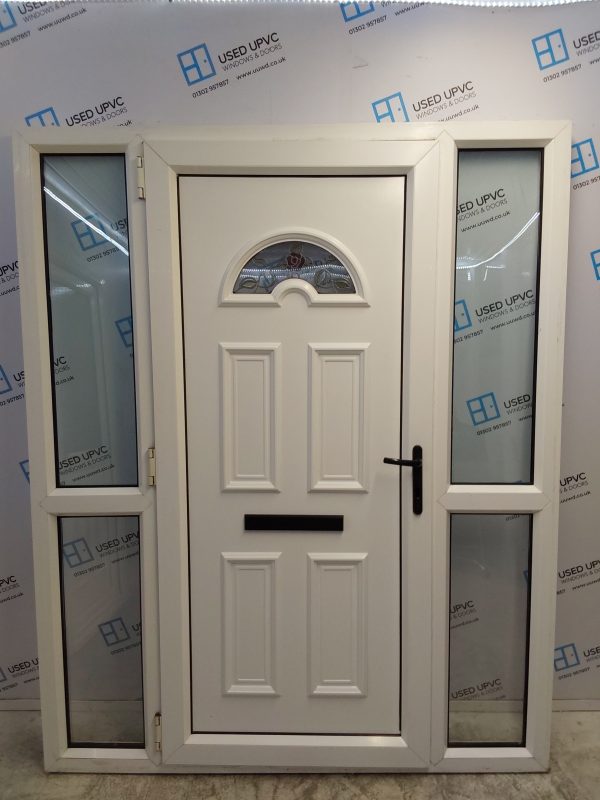 Used White Upvc Front Door And sides 1645mm x 2040mm DS030 - Image 2