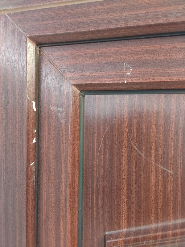 Used Woodgrain Upvc Back Door 910mm x 2040mm (reduce to 885mm) 0801 - Image 4
