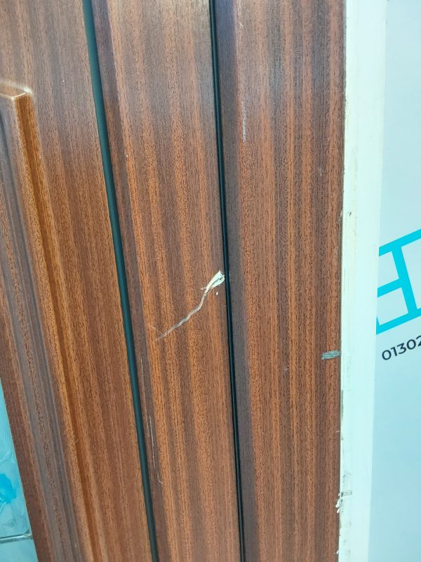 Used Woodgrain Upvc Back Door 910mm x 2040mm (reduce to 885mm) 0801 - Image 5