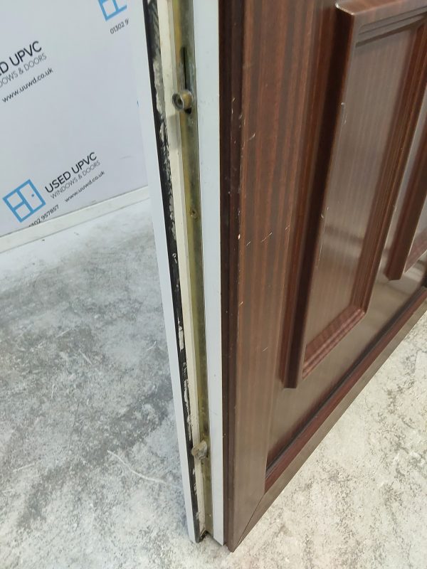 Used Woodgrain Upvc Back Door 910mm x 2040mm (reduce to 885mm) 0801 - Image 8
